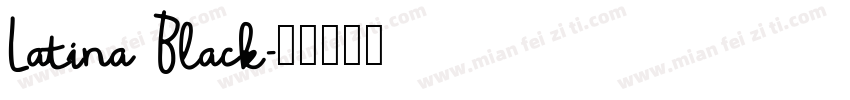 Latina Black字体转换